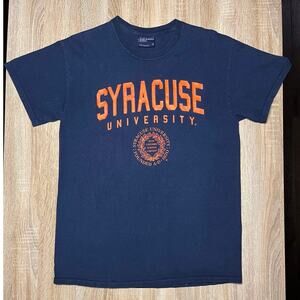 Vintage Syracuse University Orange Blue Seal Logo Y2K MV Sport TShirt Medium